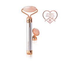 Load image into Gallery viewer, Finishing Touch Lumina Lumina Lumina Flawless Contour Vibrating Facial Roller &amp; Massager, Rose Quartz
