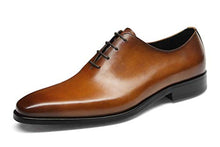 Load image into Gallery viewer, Men's Dress Shoes Oxford Formal Leather Shoes for Men 10US Brown

