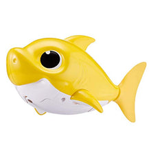 Load image into Gallery viewer, Robo Alive Junior Baby Shark Battery-Powered Sing and Swim Bath Toy by ZURU - Baby Shark (Yellow)
