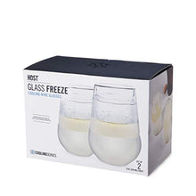 Load image into Gallery viewer, HOST Freeze Cooling Cup Double Wall Insulated Freezer Chilling Tumbler with Gel, Glasses for Red and White Wine, Set of 2, 8.5 oz
