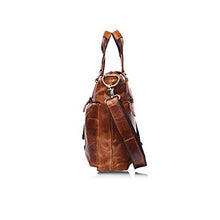 Load image into Gallery viewer, Vintage Handmade Leather Messenger Bag for Laptop Briefcase Best Computer Satchel Distressed Bag (Brown)
