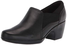 Load image into Gallery viewer, Clarks Women's Emily Amelia Pump, Black Leather/Textile Combinat, 6.5 Wide
