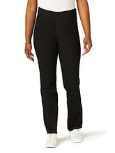 Load image into Gallery viewer, Chic Classic Collection Women's Easy-Fit Elastic-Waist Pant, Dark Shade, 18 Petite
