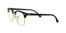 Load image into Gallery viewer, Ray-Ban unisex adult Rb 3016 Clubmaster Everglasses Blue Light Filtering Everglasses, Shiny Black/Clear to Grey Photochromic, 49 mm US
