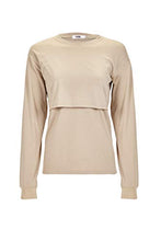 Load image into Gallery viewer, ABU Airman Battle Uniform Long Sleeve Breastfeeding Shirt (Large) Tan, Sand
