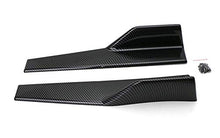 Load image into Gallery viewer, iJDMTOY Left/Right Black Carbon Fiber PP Universal Rear Side Skirt Winglets Diffusers Compatible With Car Truck SUV

