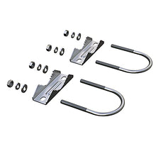 Load image into Gallery viewer, 2 PCS Stainless Steel Antenna Mount Clamp U-Bolt Mounting Hardware（All Nuts and gaskets are Made of Stainless Steel） Antenna Mast Clamp V Jaw Bracket Accessories for Outside Home Antenna
