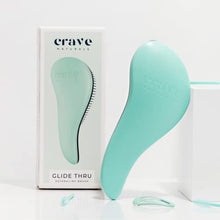 Load image into Gallery viewer, Crave Naturals Glide Thru Detangling Brush for Adults &amp; Kids Hair. Detangler Hairbrush for Natural, Curly, Straight, Wet or Dry Hair. Hair Brushes for Women. Styling Brush (Turquoise)
