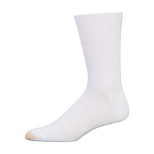 Load image into Gallery viewer, Gold Toe Men's Fluffies Crew Socks, 3 Pairs, White, Shoe Size: 6-12.5

