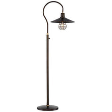 Load image into Gallery viewer, Garryton Industrial Floor Lamp Oiled Rubbed Bronze Metal Cage Barn Light Shade for Living Room Reading Bedroom Office - Franklin Iron Works
