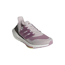 Load image into Gallery viewer, adidas Women's Ultraboost 21 Running Shoe, Ice Purple/White/Rose Tone, 8.5
