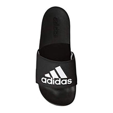 Load image into Gallery viewer, adidas Women's Adilette Comfort Slide Sandal, Black/White/Black, 10 M US
