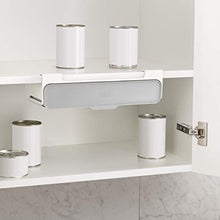 Load image into Gallery viewer, Joseph Joseph CupboardStore Spice Organizer 3M Tape Under-Shelf Pull Out Drawer Storage for Cabinet, One-size, Gray/White
