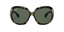 Load image into Gallery viewer, Ray-Ban Women's RB4098 Jackie Ohh II Butterfly Sunglasses, Light Havana/Dark Green, 60 mm

