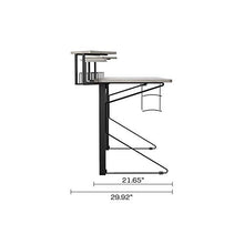 Load image into Gallery viewer, DAR CORE Computer Gaming Desk, Standard, Gray/Black
