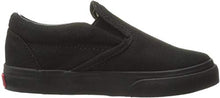 Load image into Gallery viewer, Vans Boys' Classic Slip-On Black/Black 1.5
