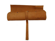 Load image into Gallery viewer, chef knife bag |Travel-Friendly Chef Knife Wrap Bag | Genuine Leather Knife Roll | Storage Bag Handles Carry Case Kitchen | travel bag knives holder | for professional Chefs | KB006 (Crunch Brown)
