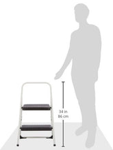 Load image into Gallery viewer, Cosco 2-Step Household Folding Step Stool, Gray
