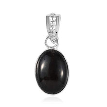Load image into Gallery viewer, 925 Sterling Silver Boho Handmade Strand Statement Pendant for Women Velvet Obsidian Fashion Jewelry Gift
