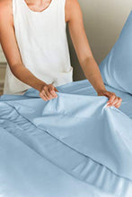 Load image into Gallery viewer, Queen Size Sheet Set - 6 Piece Set - Hotel Luxury Bed Sheets - Extra Soft - Deep Pockets - Easy Fit - Breathable &amp; Cooling Sheets - Comfy - Light Blue Bed Sheets - Baby Blue - Queens Sheets - 6 PC
