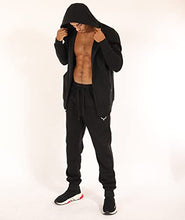 Load image into Gallery viewer, Screenshot SPORTS-A4053 Mens Premium Slim Spandex Stretch Lightweight Tech Fleece Pants - Athletic Jogger Fitness Workout Gym Zipper Pockets Sweatpants-Woodland-Small
