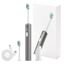 Load image into Gallery viewer, LHMZNIY-U3 Sonic Electric Toothbrush for Adults - USB Rechargeable Battery Electronic Tooth Brush with 2 Replacement Soft Brush Heads Travel Automatic Power Gum Toothbrushes Dentist Recommend
