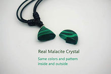 Load image into Gallery viewer, BARBARI Jewelry Malachite Healing Crystal Necklace | Handmade Gift for Him and Her+ Free Gift! High Quality Rock Gemstone Pendant for Men and Women
