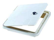 Load image into Gallery viewer, RV Designer B152, Locking Electrical Cable Hatch, 8.5 inch x 8 inch x 1.5 inch, Polar White

