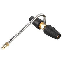 Load image into Gallery viewer, RIDGE WASHER Gutter Cleaner Attachment for Pressure Washer, with 2 Rotary Turbo Nozzle, 1/4 Inch Quick Disconnect, 3300 PSI
