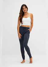 Load image into Gallery viewer, DEVOPS Women's Yoga Jogger Pants with Side Pocket Sweatpants (X-Large, [2 Pack]- Black/Charcoal Grey)
