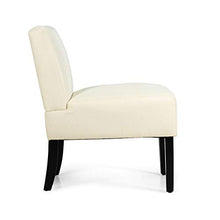 Load image into Gallery viewer, Giantex Fabric Accent Chair Set of 2, Contemporary Leisure Side Chair w/Thick Sponge Cushion, Comfortable Backrest, Weight Capacity 330 Lbs, Armless Accent Chair for Living Room, Bedroom (2, Beige)
