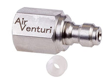 Load image into Gallery viewer, Air Venturi Male Quick-Disconnect, 1/8 BSPP Female Threads, Steel, Rated to 5000 PSI, Incl. Delrin Seal
