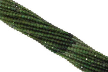 Load image into Gallery viewer, Ombre Green Tourmaline 2mm Faceted Rondelles 13" Bead Strand
