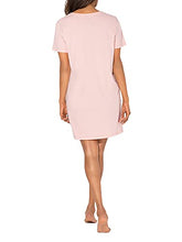 Load image into Gallery viewer, Smart &amp; Sexy Women's V-Neck Oversized Sleep Shirt, Blushing Rose (Love), M
