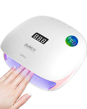 Load image into Gallery viewer, UV Led Nail Lamp for Gel Polishes,SUNUV 48W UV Gel Nail Dryer for Manicure and Pedicure with Sensor and 4 Timers SUN4S
