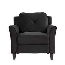Load image into Gallery viewer, 3 Piece Chair Loveseat Sofa Set, Harper &amp; Bright Designs Living Room 3 Piece Sofa Couch Set, 3 Seats Loveseat Single Chair Sectional Sofa Set Ship from USA Warehouse, Arrive in 3 Days (Black)
