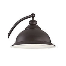 Load image into Gallery viewer, Wyatt II Farmhouse Arc Floor Lamp Dark Bronze Metal Shade Step Switch for Living Room Reading Bedroom Office - Franklin Iron Works
