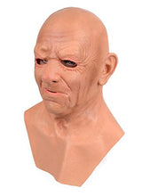 Load image into Gallery viewer, BSTANG Halloween Realistic Mask The Old Man/Young Man/Bald Head Silicone Mask Halloween Cosplay Mask Men Women Masquerade Party Mask (Bald Head)
