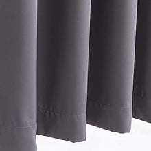 Load image into Gallery viewer, RHF Wide Thermal Blackout Patio Door Curtain Panel, Sliding Door Insulated Curtains, Grommet Curtains, Extra Wide Curtains, Curtains for Sliding Glass Door: 100W by 84L Inches- Dark Grey

