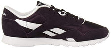 Load image into Gallery viewer, Reebok Women's Classic Nylon Casual Shoes, Eggplant/White, 10.5
