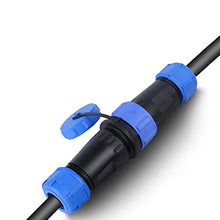 Load image into Gallery viewer, COMOPEZ 3pcs SP13 2pin Waterproof Power Aviation Connector Male Female Plug Socket Connector Cable Wire Outdoor Underground Electrical Junction Box for Industrial Medical Equipment (2Pin)
