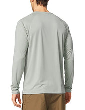 Load image into Gallery viewer, BALEAF Men's Long Sleeve Shirts Lightweight UPF 50+ Sun Protection SPF T-Shirts Fishing Hiking Running Gray Size XXL
