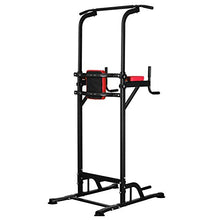 Load image into Gallery viewer, PUPZO Pull Up Bars Power Tower Workout Dip Stands Push-Up Station Strength Training Fitness Equipment for Home Gym (Red &amp; Black)
