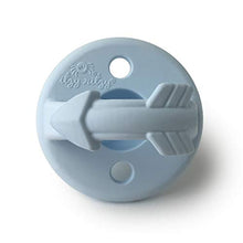 Load image into Gallery viewer, Itzy Ritzy Sweetie Soother Pacifier Set of 2- Silicone Newborn Pacifiers with Collapsible Handle &amp; Two Air Holes for Added Safety; Set of 2 in Light Blue &amp; Dark Blue, Ages Newborn &amp; Up
