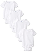Load image into Gallery viewer, Gerber Unisex-Baby Newborn 4 Pack Organic Onesies Brand, White, 3-6 Months
