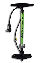 Load image into Gallery viewer, AerGun X-1000 Bike Pump – Unique AerTight Pump Head for Easiest use with Both Presta and Schrader Bicycle Pump Valves – Pressure Gauge – 160 PSI
