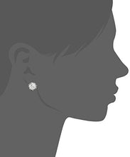 Load image into Gallery viewer, Betsey Johnson CZ Crystal Ruffled Halo Stud Earrings
