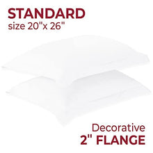 Load image into Gallery viewer, Mellanni 2 Pillow Cases + 2 Pillow Shams Bundle&amp;Save - Bundle Includes: Pillow Cases Standard Size Set of 2 and 2 Standard Pillow Shams (Standard/Queen Size 20" x 30", White)
