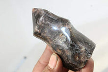 Load image into Gallery viewer, Crystal, 241G Natural Black Moonstone Crystal Healing Chakra Aura Torch Shape K12
