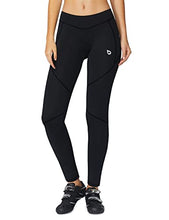 Load image into Gallery viewer, BALEAF Women's Padded Bike Pants Leggings Cycling Tights Padding Leg Zipper Biking Bicycle Biker Riding Winter Gear  Black Size M
